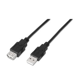 Nanocable Cable USB 2.0 Tipo A a USB Tipo A Macho/Hembra 3m Negro