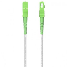 Aisens A152-0615 Latiguillo Fibra Óptica SC/APC a SC/APC Monomodo G657A2 60m Blanco