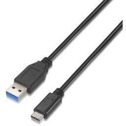 Nanocable Cable USB 3.1 Tipo C a USB Tipo A Macho/Macho 1m Negro