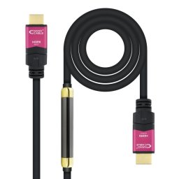 Nanocable Cable HDMI V2.0 4K@60Hz 18Gbps con Repetidor Macho/Macho 25m Negro
