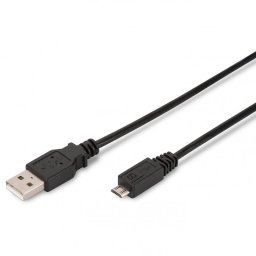 Ewent Cable USB 2.0 a MicroUSB Macho/Macho 1m Negro