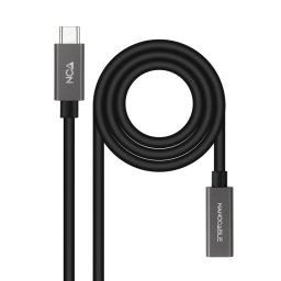 Nanocable Cable Alargador USB-C 4K/60Hz Macho/Hembra 1.5m Negro