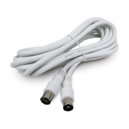 Axil Cable Coaxial Prolongador de Antena 2.5m Blanco