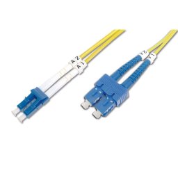 Digitus Cable de Conexión de Fibra Óptica Dúplex LC a SC 2m Amarillo