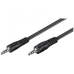 Goobay Cable de Audio Estéreo Jack 3.5mm Macho/Macho 5m Negro