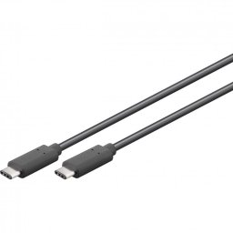Goobay Cable USB-C 3.2 Macho/Macho 0.5m Negro