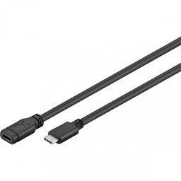 Goobay Cable USB-C 3.1 Macho/Hembra 1m Negro