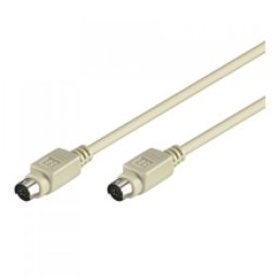 Goobay Cable PS/2 Mini DIN 6pin Macho/Macho 5m Beige