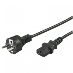 Goobay Cable de Alimentación para CPU Recto C14/C13 2m Negro