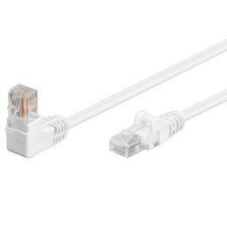 Goobay Cable de Red UTP CAT5E 1x 90 grados 1m Blanco