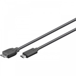 Goobay Cable USB-C a Micro USB B 3.0 Macho/Macho 50cm Negro