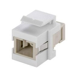 Goobay Keystone Conector de Fibra Óptica SC-Simplex Blanco