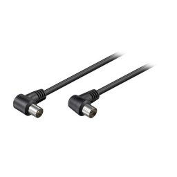 Cable Coaxial Antena Acodado 1.5m Negro