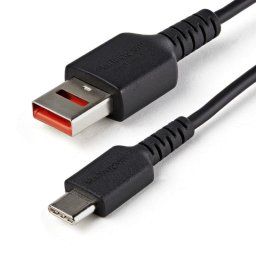 StarTech Cable de Carga Segura USB 2.0 a USB-C 1m Negro
