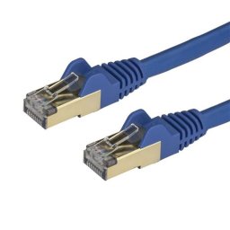 StarTech Cable de Red STP Snagless Cat 6A 0.5m Azul