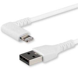 Startech Cable Lightning a USB en Ángulo Acodado 1m Blanco