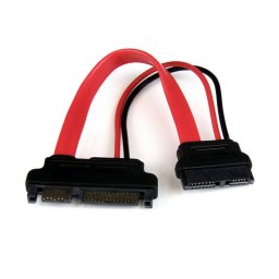 StarTech Adaptador Cable SATA Slimline a SATA con Alimentación Corriente Hembra/Macho 15cm