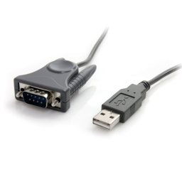 Startech Adaptador USB a Serial DB-9 DB-25 RS-232 Negro