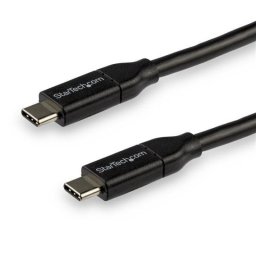StarTech Cable USB-C con PD 5A 3m Negro