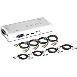 TRENDnet TK-409K Conmutador KVM 4 Puertos USB
