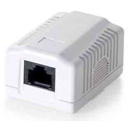 Roseta de Superficie Cat6 Conector Red Hembra RJ45