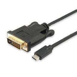 Equip Cable USB-C Macho A DisplayPort DVI 24+1 1.8M Negro