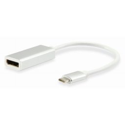Equip Cable USB Tipo C Macho a DisplayPort Hembra 15cm Plata