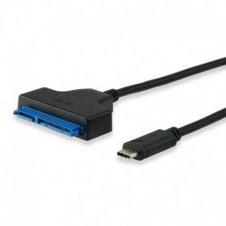 Equip Cable USB Tipo C Macho a SATA Macho 15cm Negro
