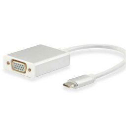 Equip Cable USB Tipo C Macho a VGA Hembra 15cm Plata