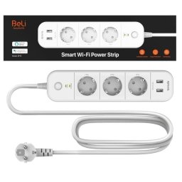 Tenda SP15 Enchufe Inteligente Wi-Fi Smart Power Strip con 3 Zócalos y 2 USB