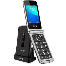 SPC Prince 4G Teléfono Móvil para Mayores con Teclas Grandes y Botón SOS Negro