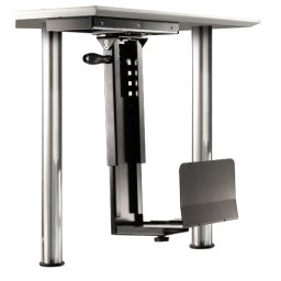 Roline Soporte Rotatorio Bajo Mesa para CPU Máx 30Kg Negro