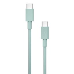 Nubbeh Borealis Cable USB-C a USB-C de Silicona Líquida 1.5m 3a 60W Turquesa