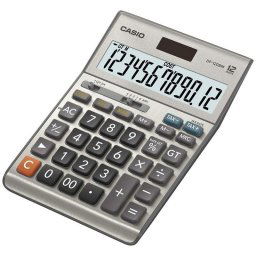 Casio DF-120BM Calculadora de Sobremesa con Pantalla Extragrande de 12 Digitos Gris