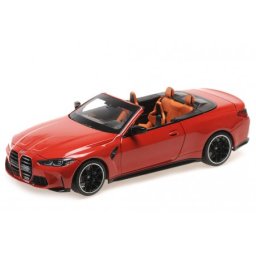 BMW M4 Cabriolet 2020 Red Metallic - Minichamps Escala 1:18 (110021030)