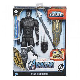Hasbro Original Titan Hero Series Marvel Avengers Black Panther y Accesorios Figura