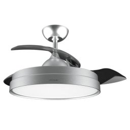 Cecotec EnergySilence Aero 4280 Invisible Steel Ventilador de Techo con Aspas Retráctiles y Luz 40W
