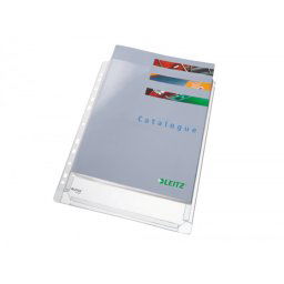 Funda multitaladro leitz din a4 pvc 170 mc con fuelle capacidad 200 hojas pack de 5 unidades