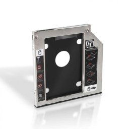 Ociodual Adaptador Disco Duro 7mm para Unidad Óptica Portátil 9.5mm Plata