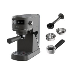 AEG Maquina de café espresso de 1 litro capacidad y 15 bares de presión EC6-1-6BST