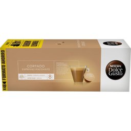 Nescafé Cortado Expresso Macchiatto Selección Arábica para Dolce Gusto Pack 3 Cajas de 16 Cápsulas