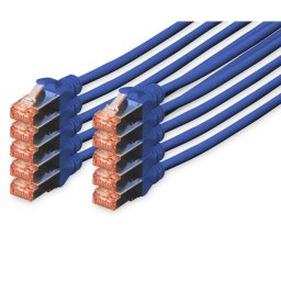 Digitus Cable de Red S-FTP Cat. 6 LSZH 0.5m Azul 10 Unidades