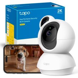 Tapo by TP-Link TC71 Cámara de Vigilancia 360º Interior, 2K 3MP, Detección IA Gratuita, Visión Nocturna