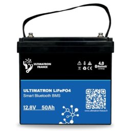 Batería de litio LiFePO4 Ultimatron 12.8V 50 Ah bluetooth y Smart BMS