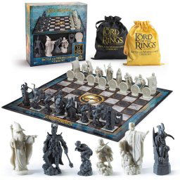Noble Collection Juego de Ajedrez El Señor de los Anillos: Batalla por la Tierra Media