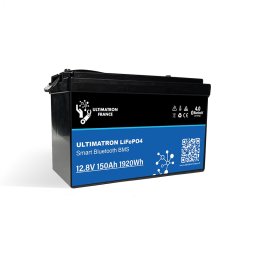 Batería de litio LiFePO4 Ultimatron 12.8V 150 Ah bluetooth y Smart BMS