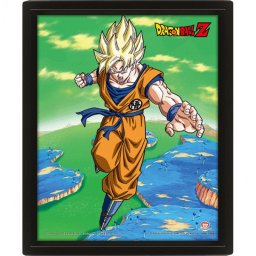 Pyramid Póster 3D Dragon Ball Z Super Saiyan Transformation