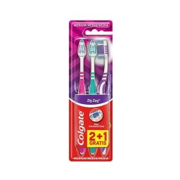 Colgate - PACK 3x cepillos de dientes ZIG-ZAG mediano