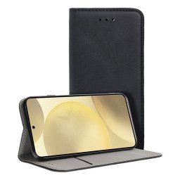 Cool Funda Flip Cover Tipo Libro Liso Negro para Samsung Galaxy S24 Plus / S25 Plus