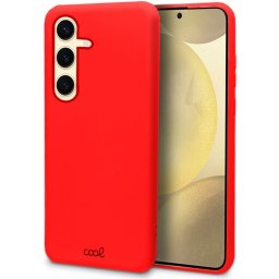 Cool Funda de Silicona Flexible Roja para Samsung Galaxy S24 Plus / S25 Plus